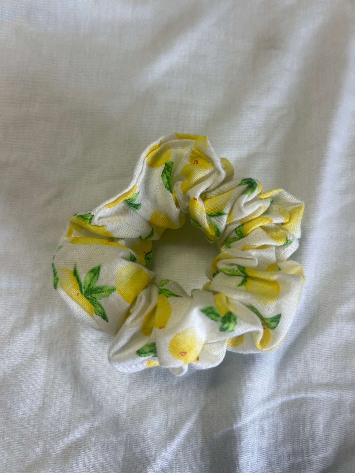 Lemon Hair Scrunchie