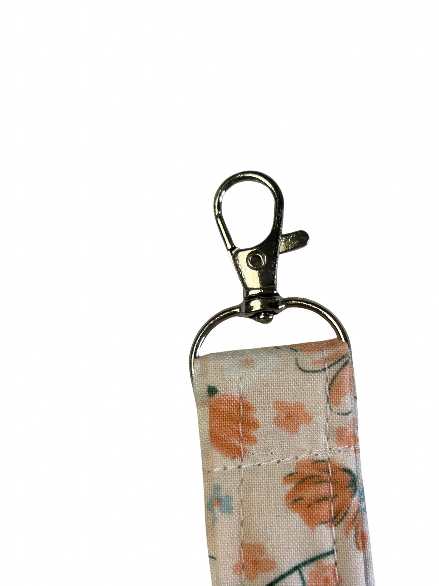 Orange Flower Keychain Wristlet