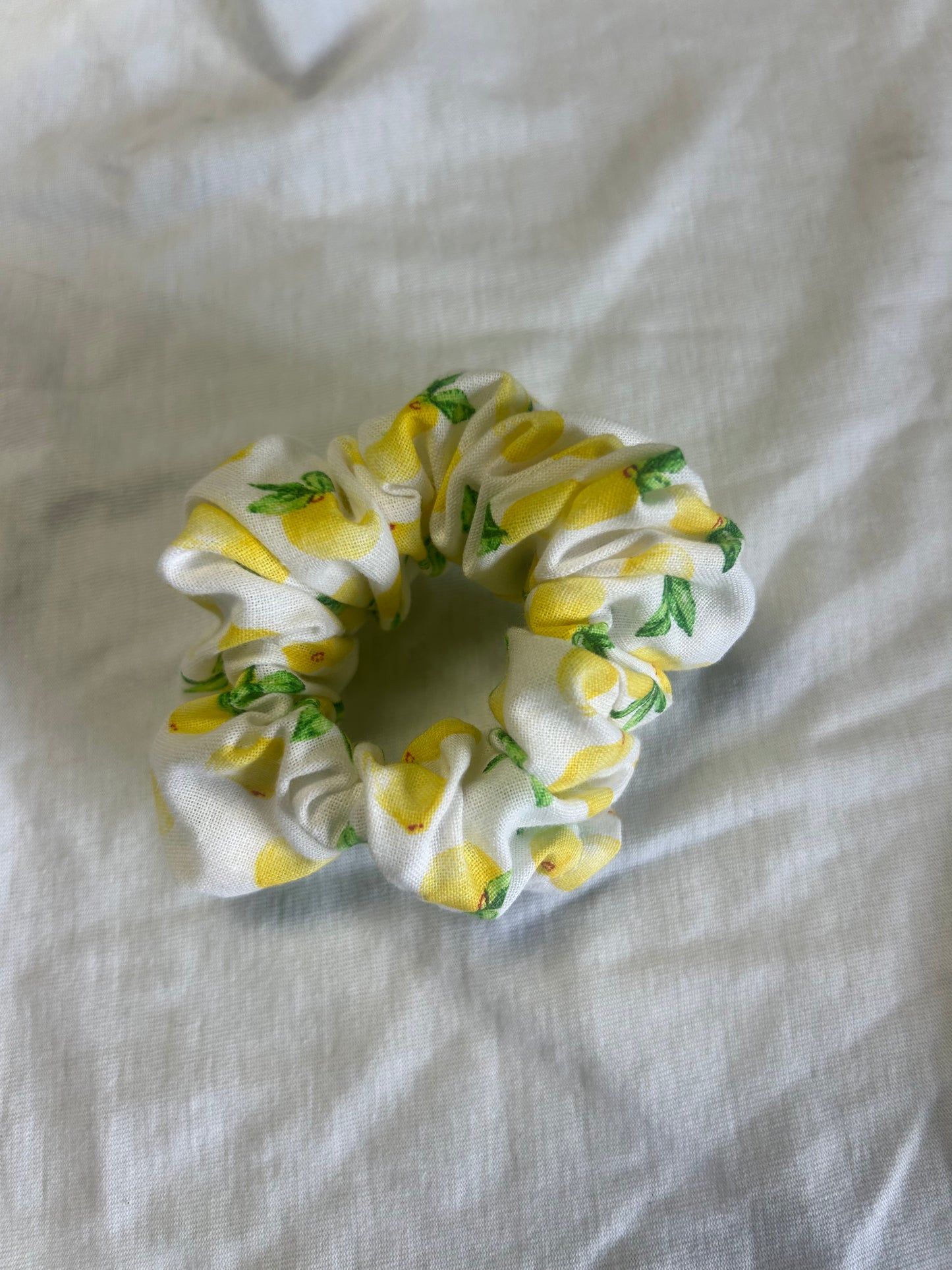 Lemon Hair Scrunchie