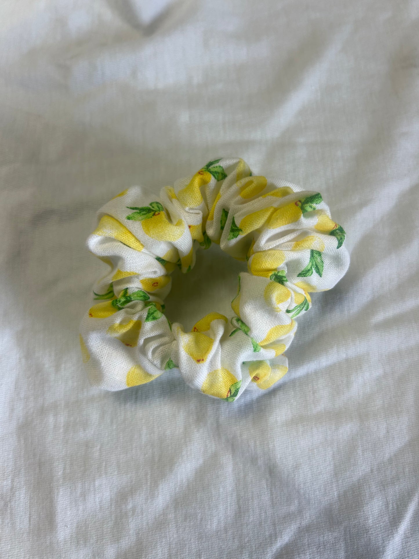 Lemon Hair Scrunchie