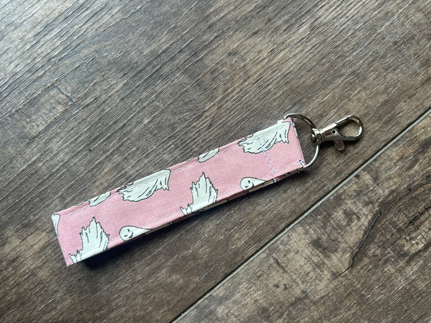 Ghost Glow In Dark Keychain Wristet