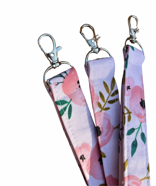 Floral Keychain Wristlet