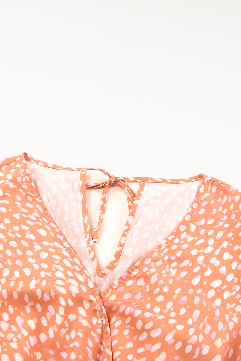 Orange Cheetah Print Romper