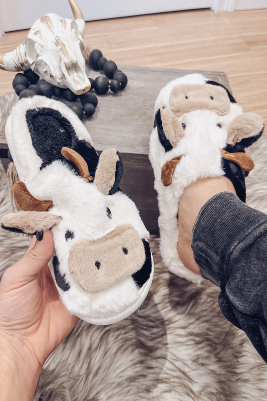 Cow Plush Slippers