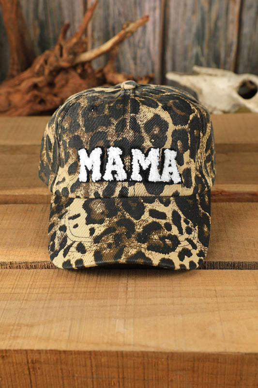 Leopard MAMA Embroidered Baseball Cap