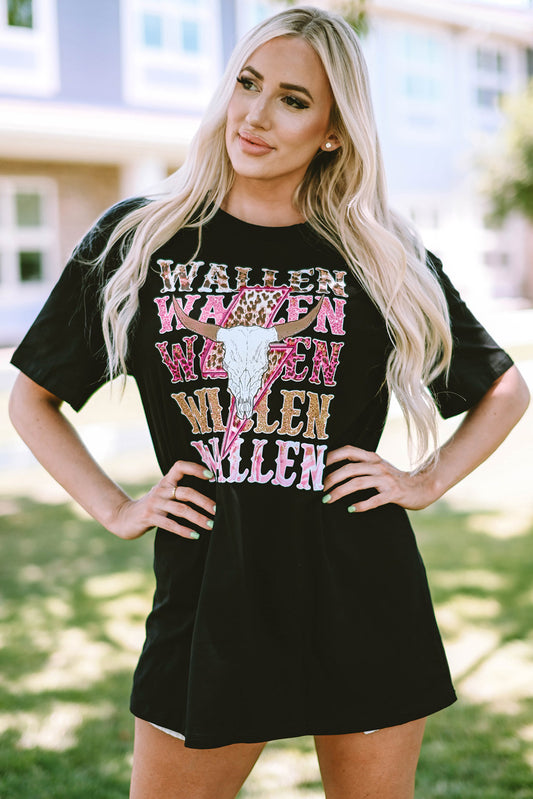 Wallen Graphic Oversized Tee