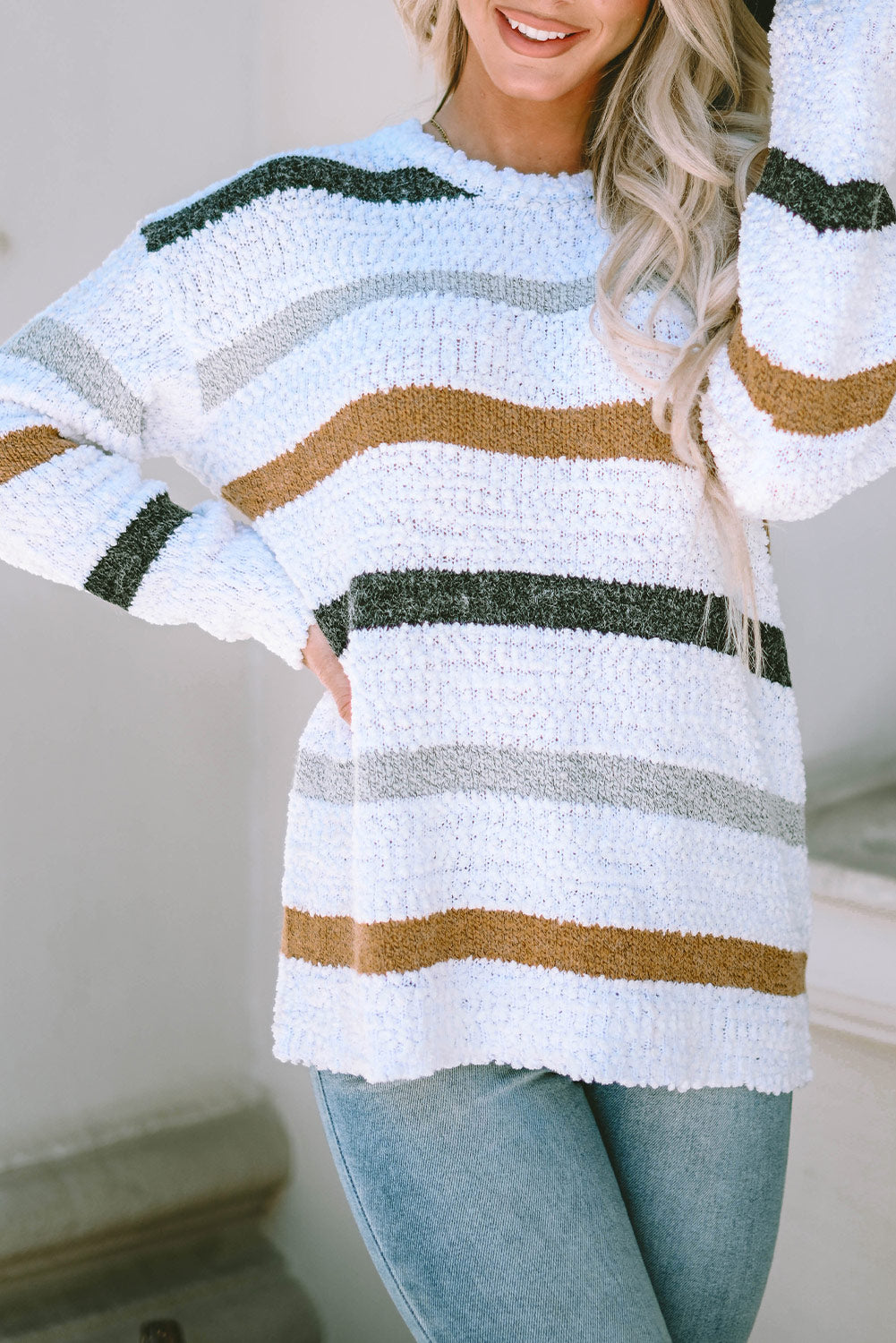 Striped Knit Sweater