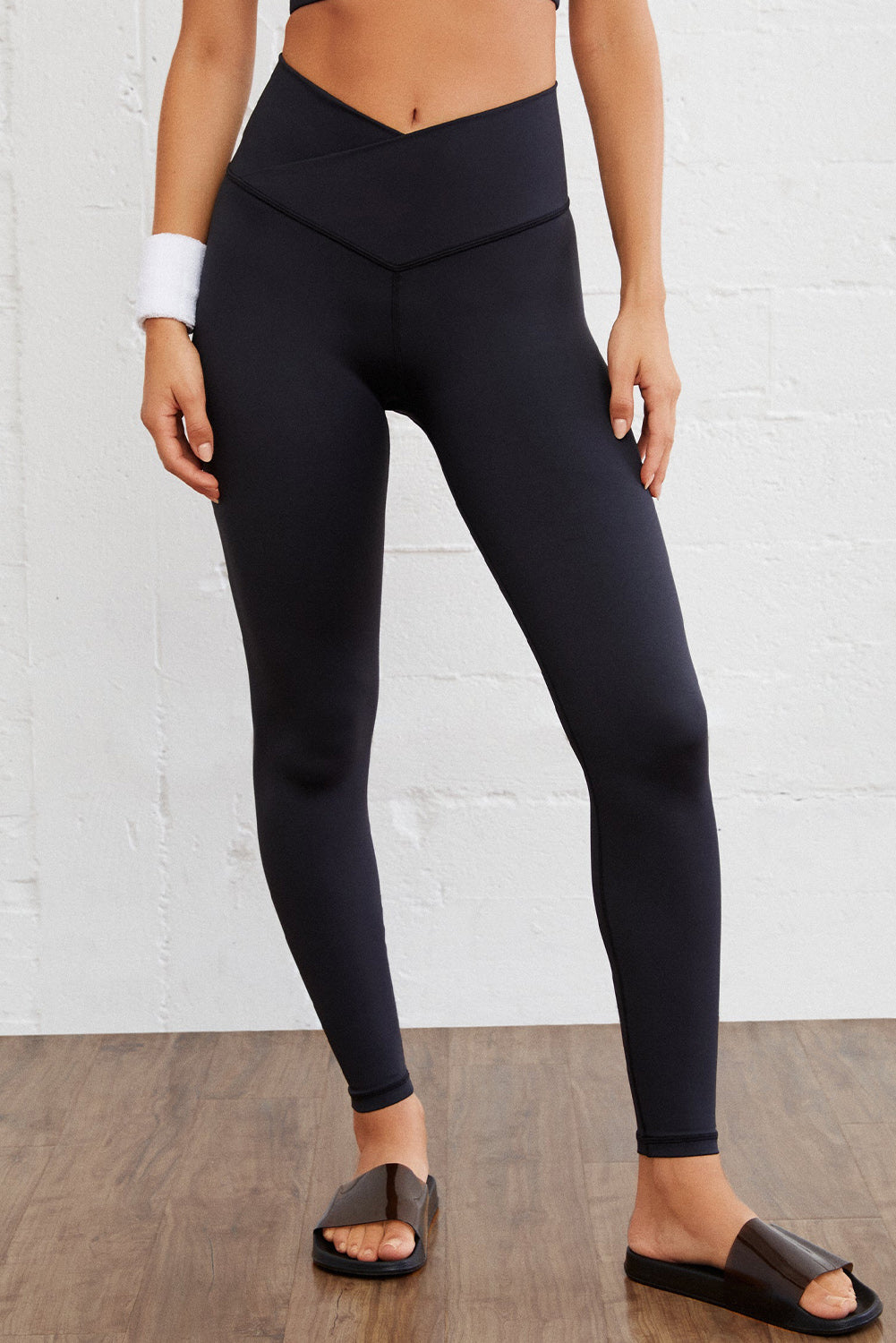 Black Arched Waist Seamless Leggings